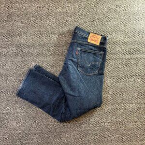 Levis 504 Jeans Mens 36x30 Blue Straight Denim Regular Fit Stretch Casual